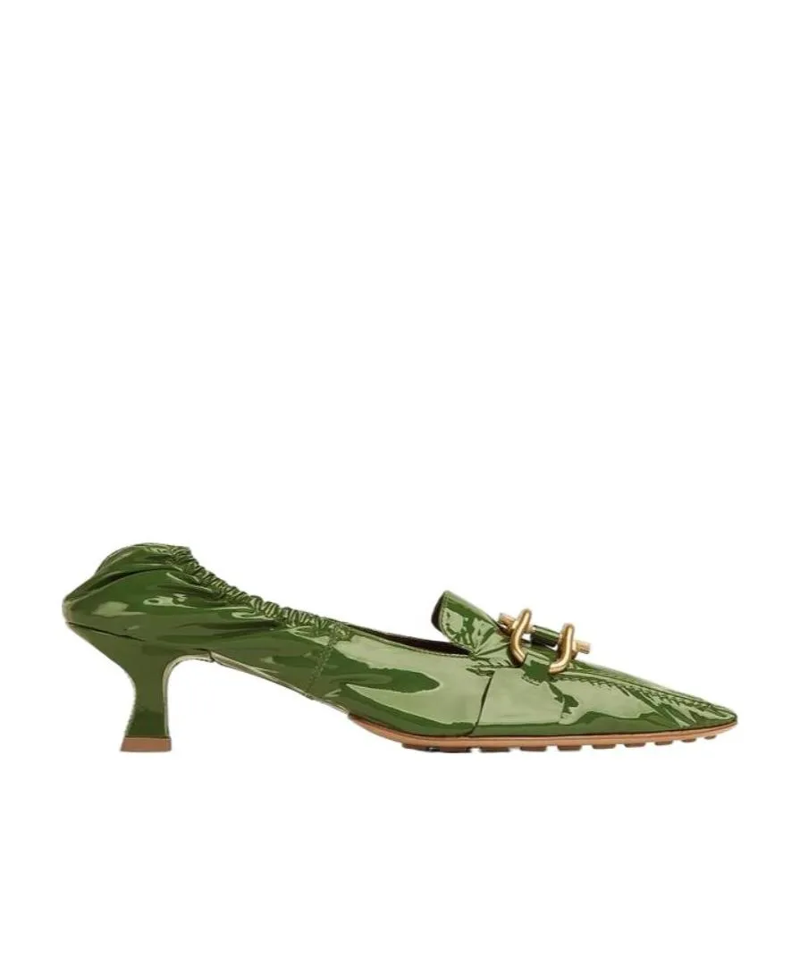 Logo Patent Leather High Heels