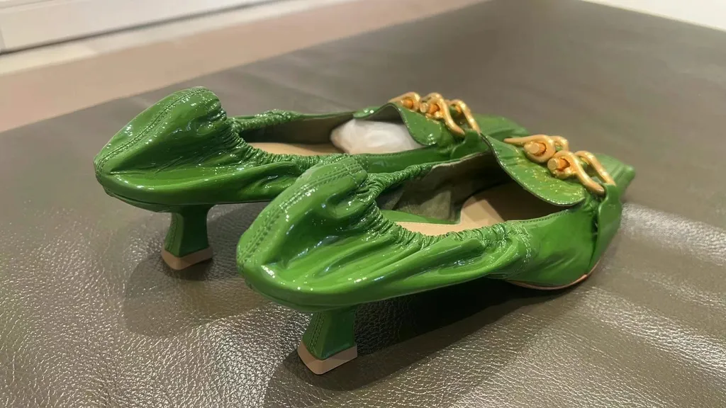 Logo Patent Leather High Heels