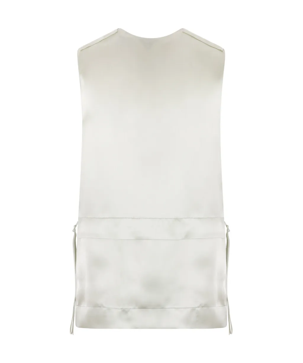 Sleeveless Satin Top