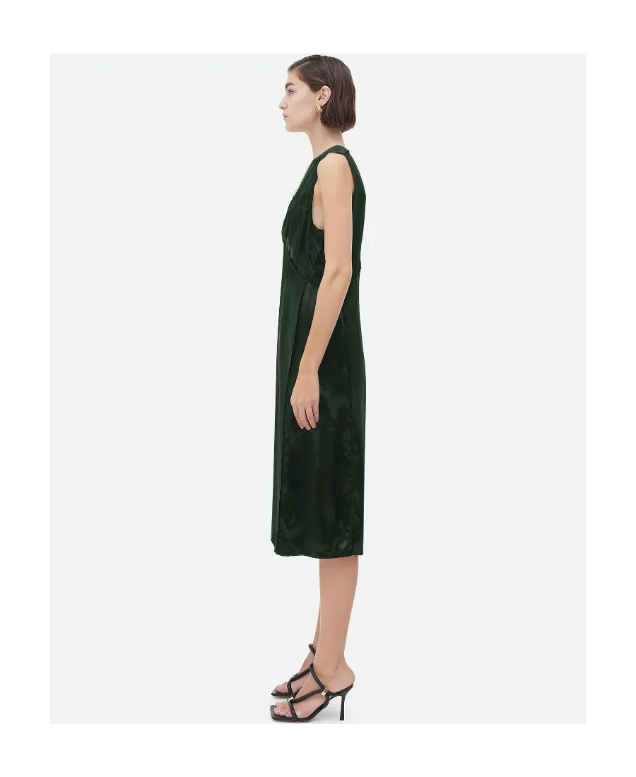 V-Neck Satin Dress