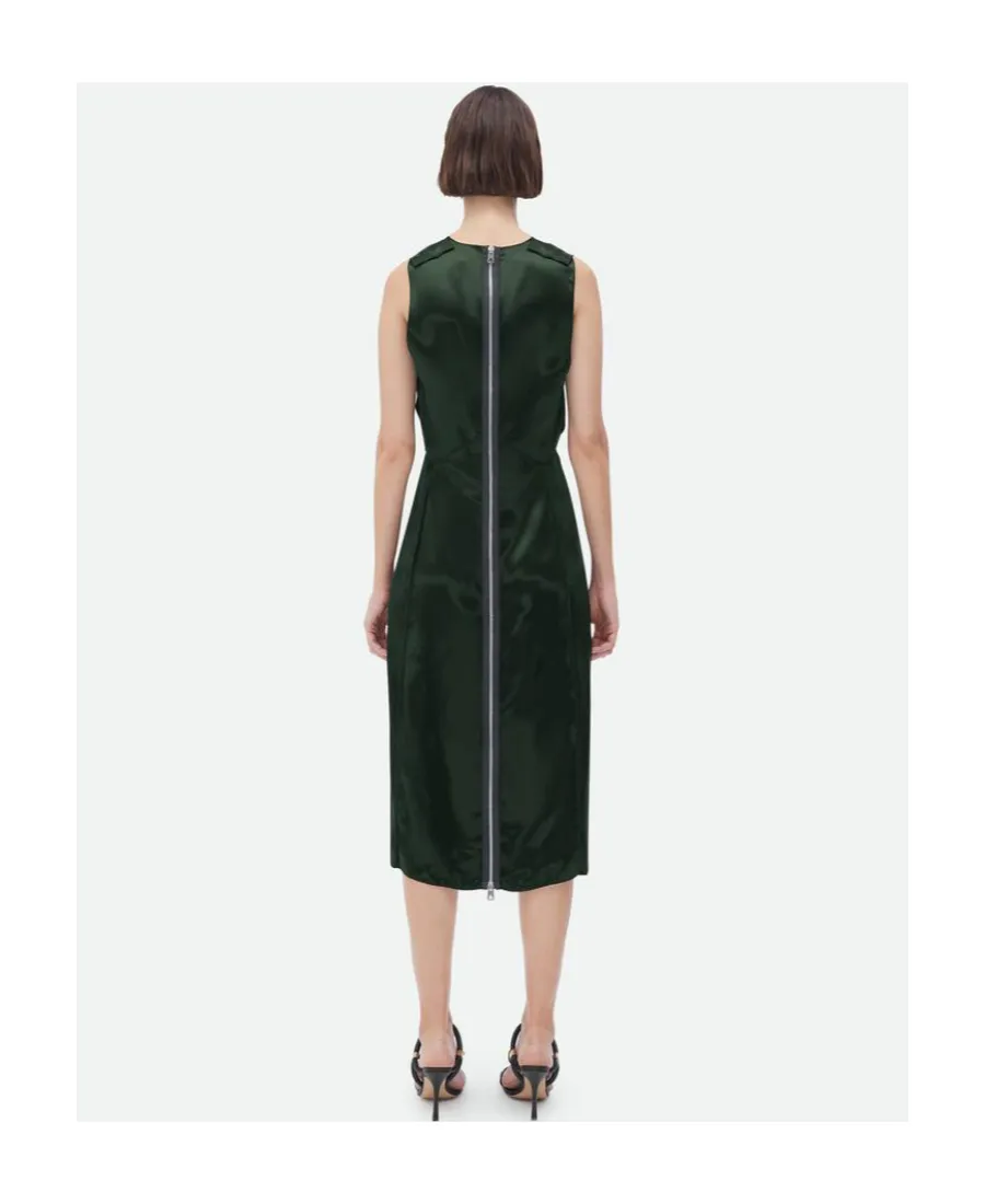 V-Neck Satin Dress