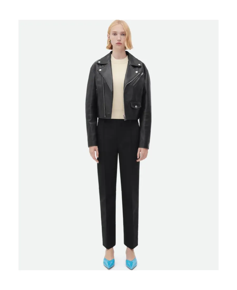 Logo Leather Jacket