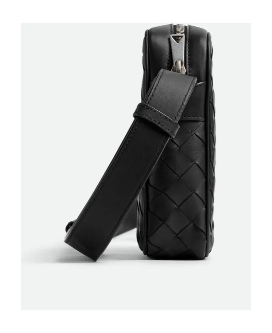 Intrecciato Zipped Mini Crossbody Bag