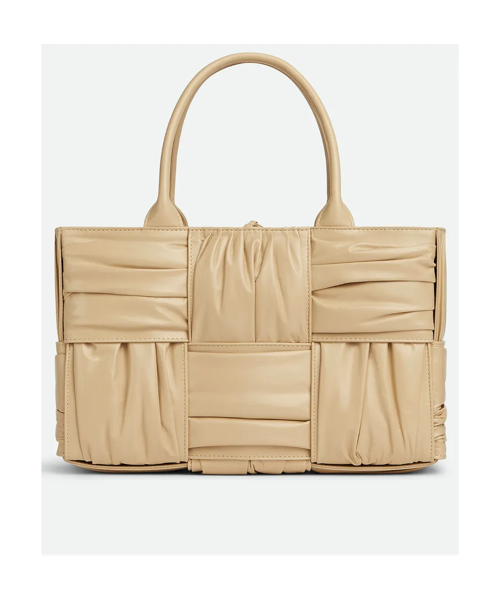 Arco Woven Pleated Tote Bag