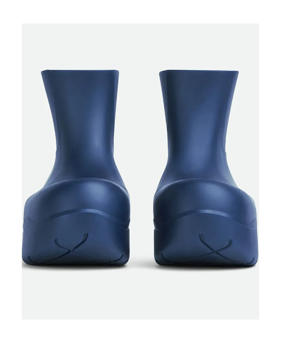 Logo Round Head Short Boots