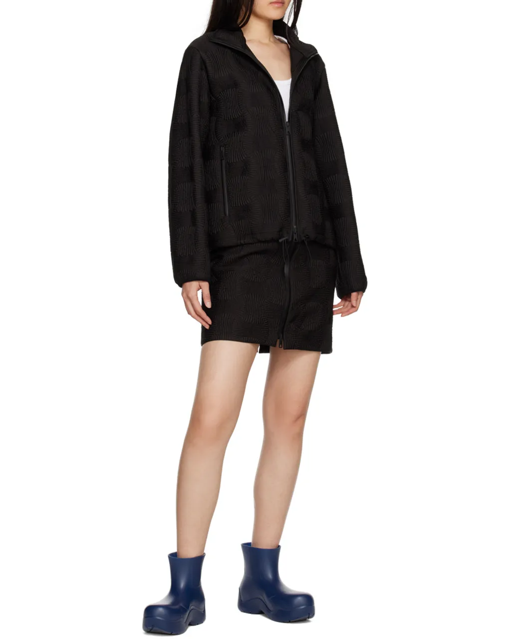 Logo Round Head Short Boots