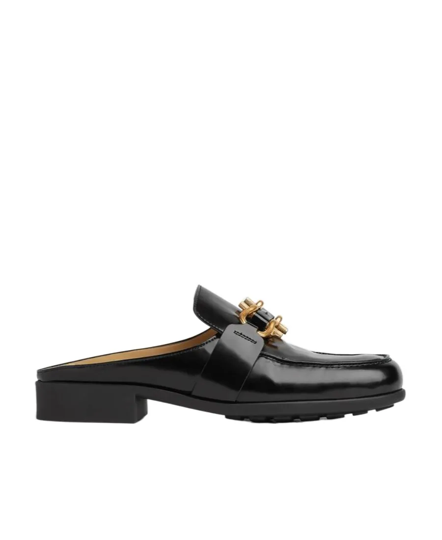 Open-Back Leather Loafers
