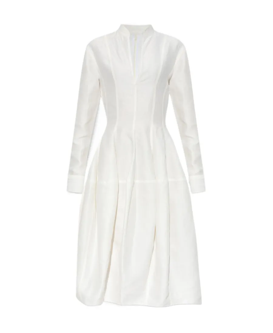 Rolled-Up Sleeved Dress