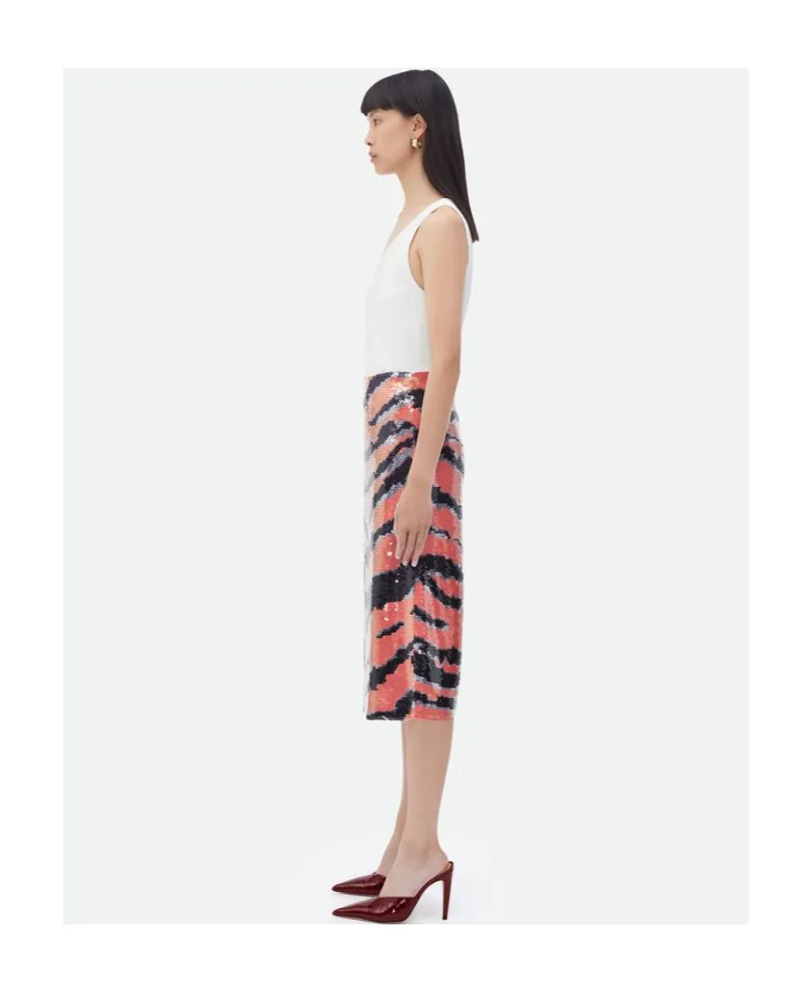 Sequin Embellished Midi Skirt