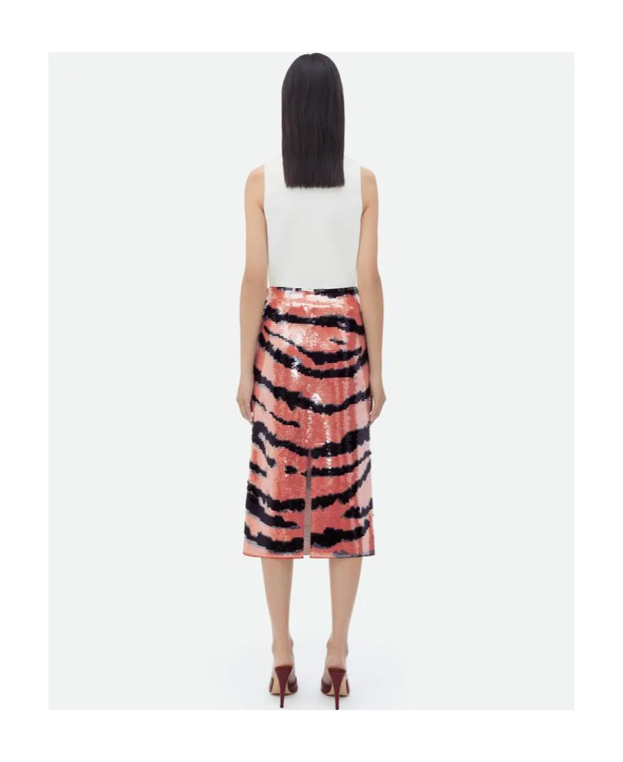 Sequin Embellished Midi Skirt