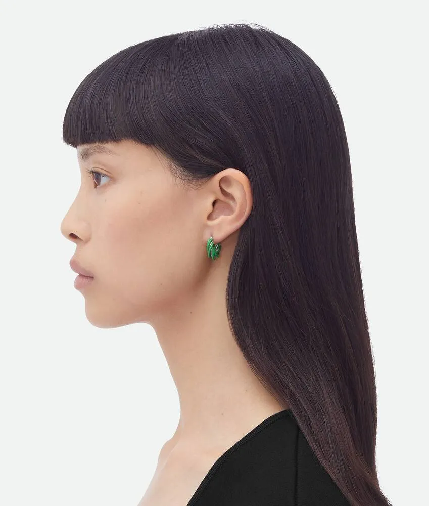Pillar Twisted Hoop Earrings
