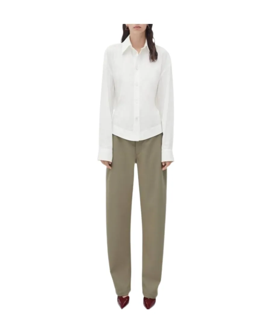 Puff-Sleeved Buttoned Shirt