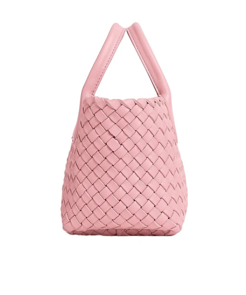 Mini Cabat Leather Tote Bag