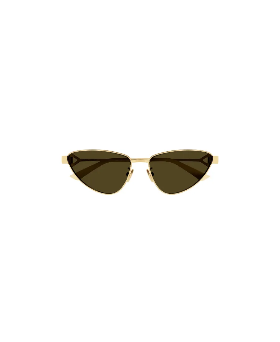 Metallic Cat-Eye Frame Sunglasses