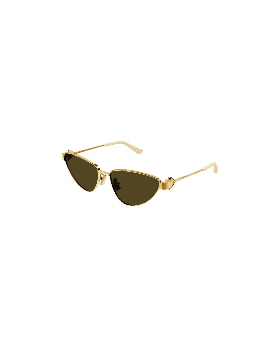 Metallic Cat-Eye Frame Sunglasses