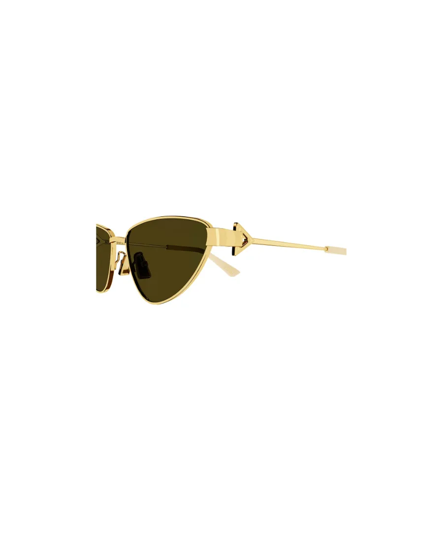 Metallic Cat-Eye Frame Sunglasses