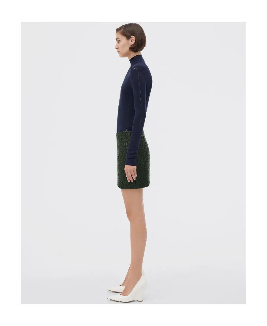 Intrecciato Mini Skirt