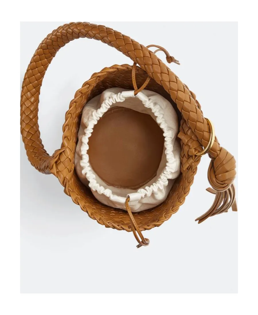 Logo Knitted Bucket Shoulder Bag