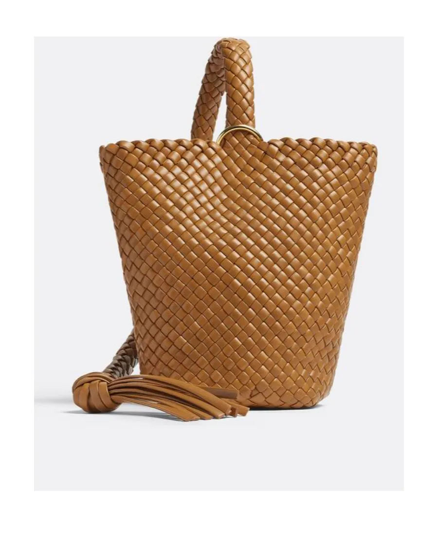 Logo Knitted Bucket Shoulder Bag