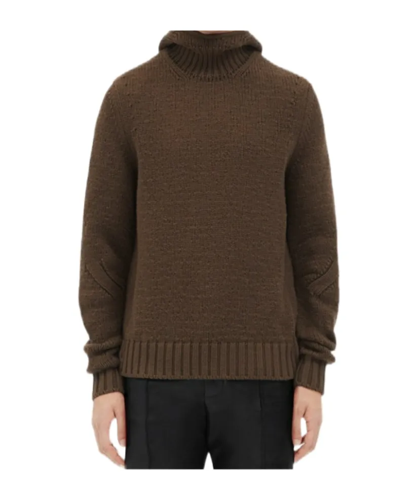 Hooded Knitted Jumper