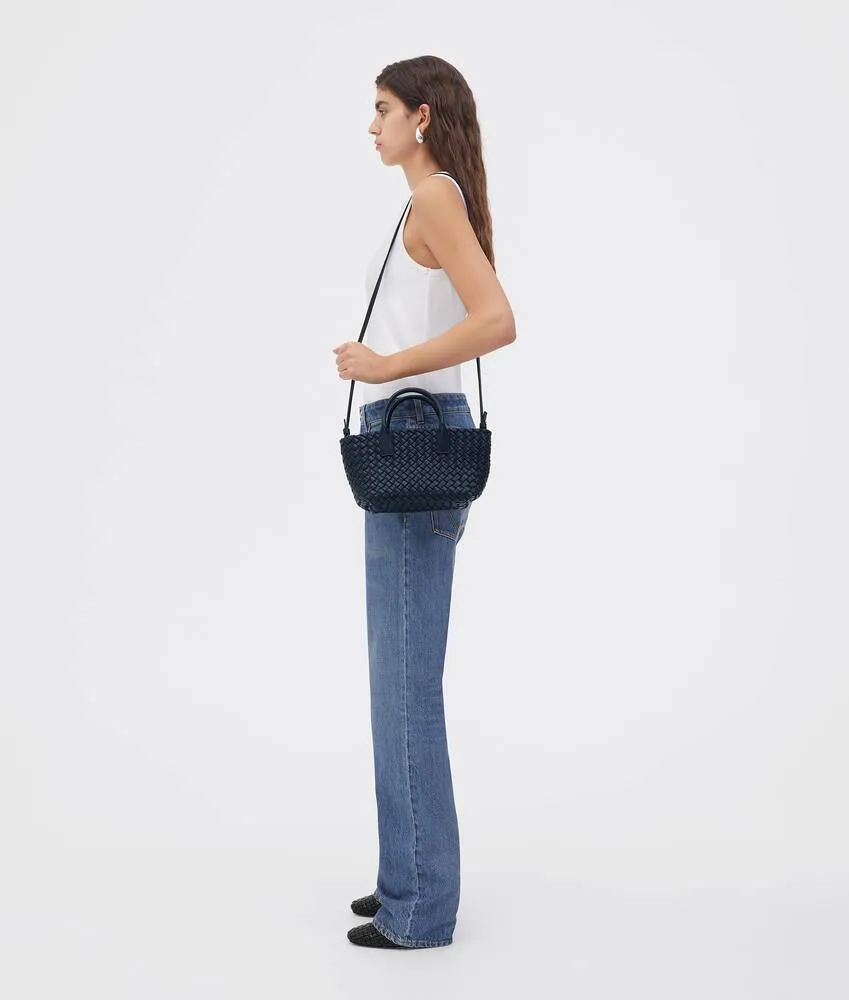 Logo Woven Shoulder Bag