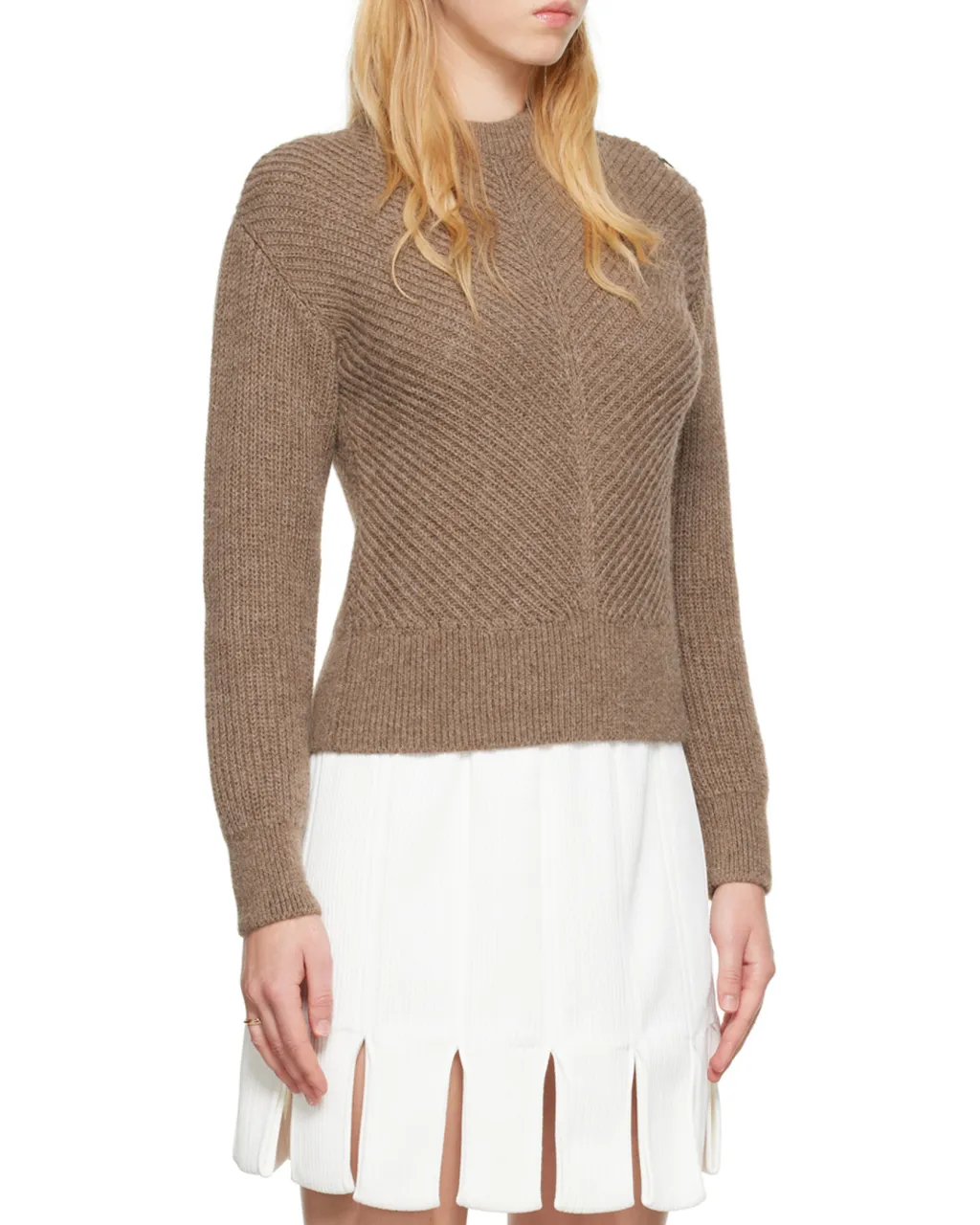 Chevron Motif Knit Jumper