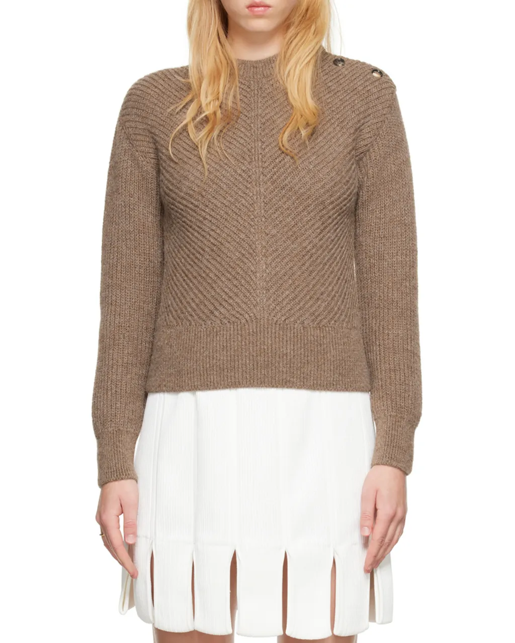 Chevron Motif Knit Jumper