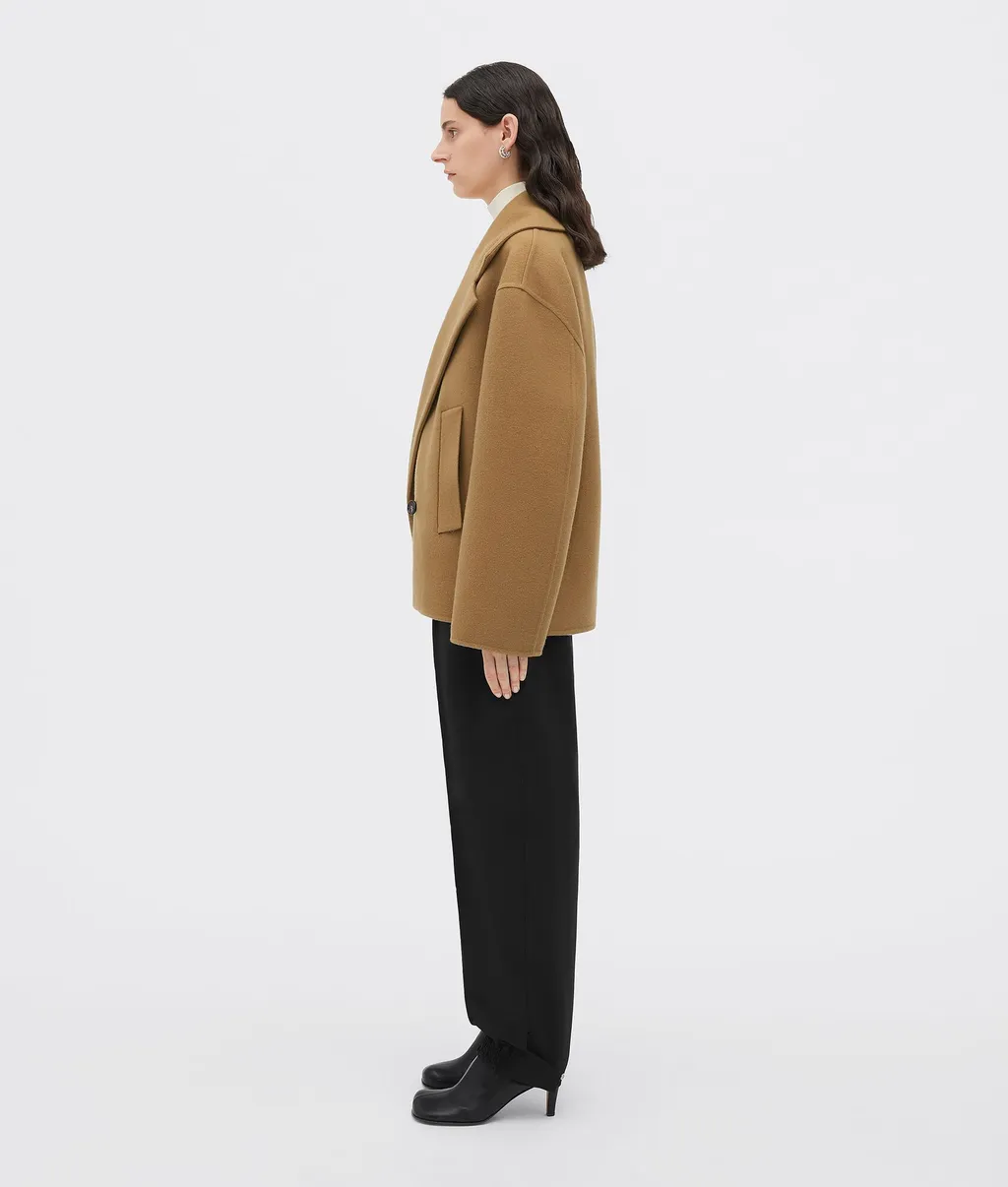 Double-Breasted Oversized Jacket