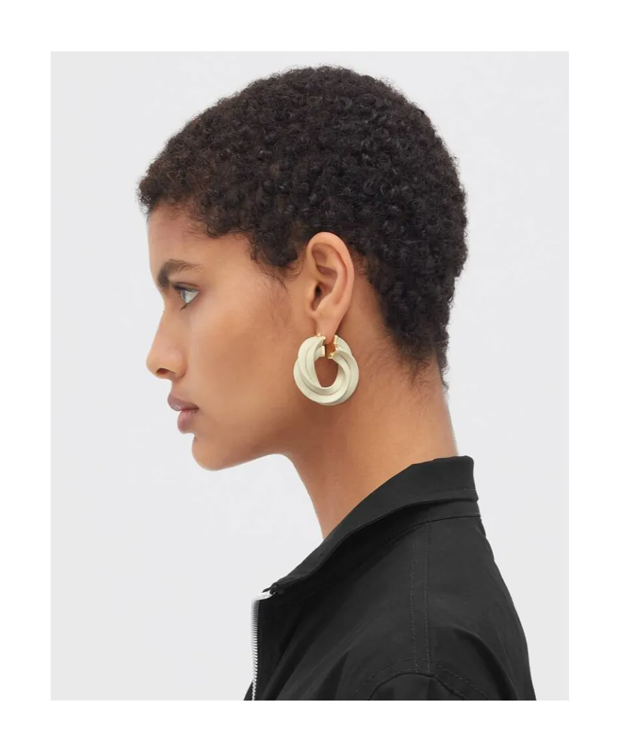 Logo Twisted Ring Earrings