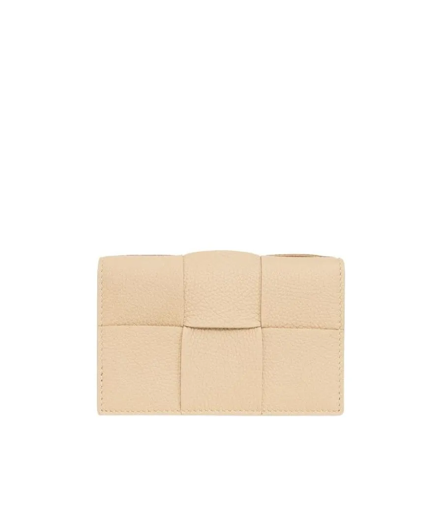 Intrecciato Leather Card Case