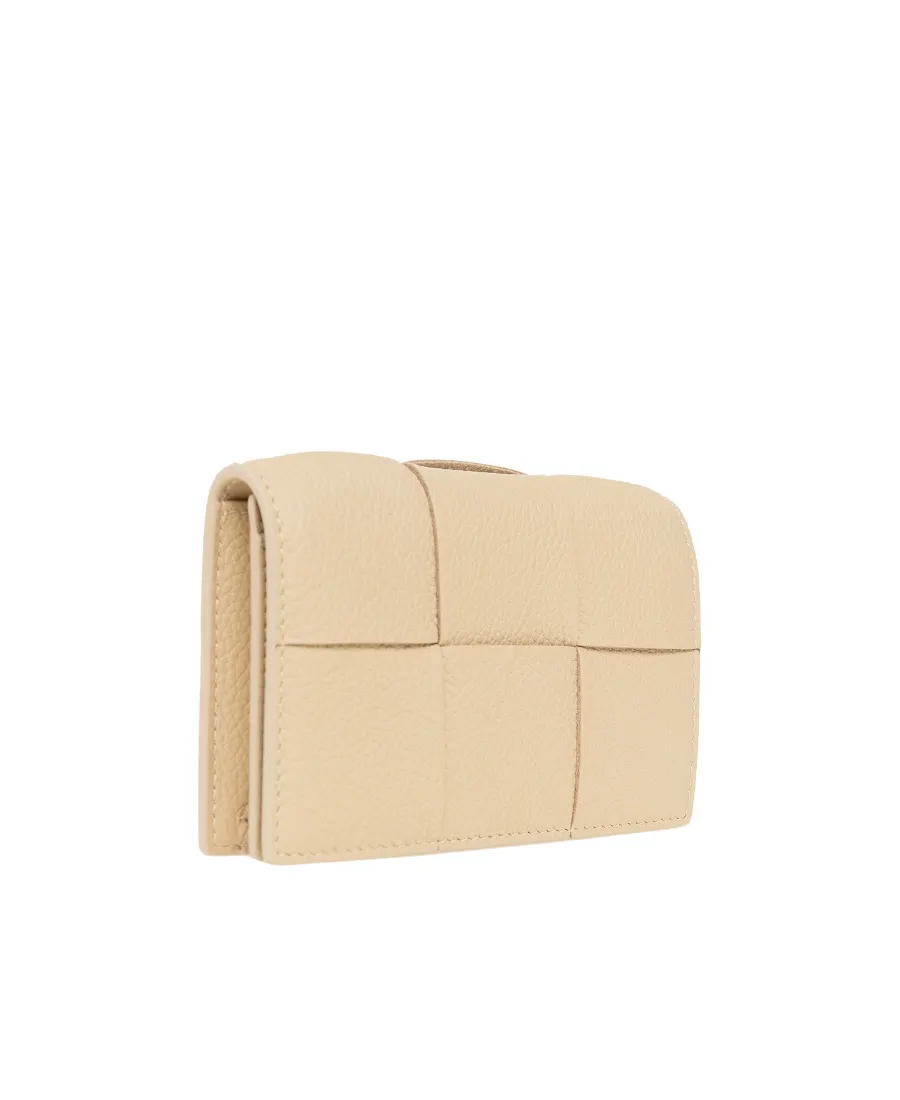 Intrecciato Leather Card Case