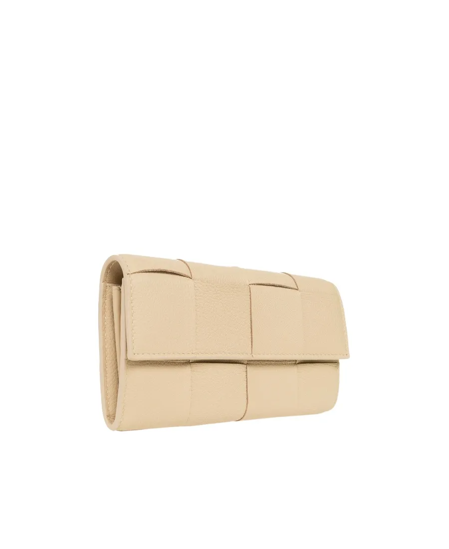 Maxi Intrecciato Leather Purse