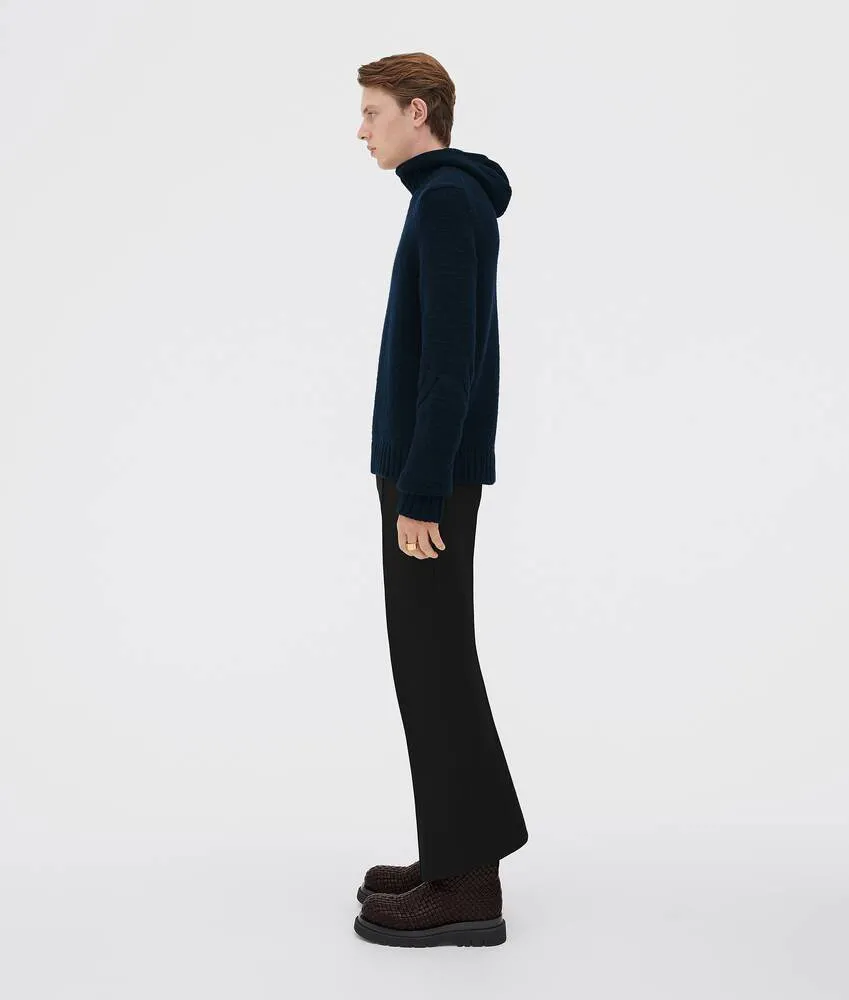 Knitted Hooded Jumper
