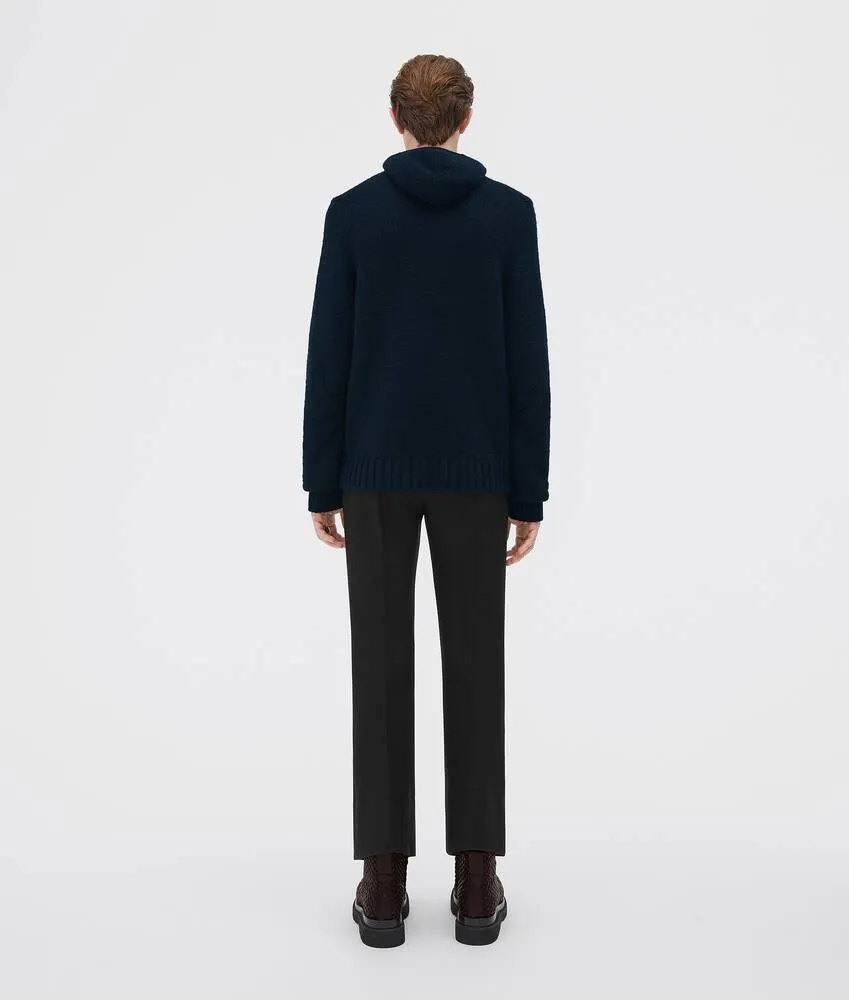 Knitted Hooded Jumper