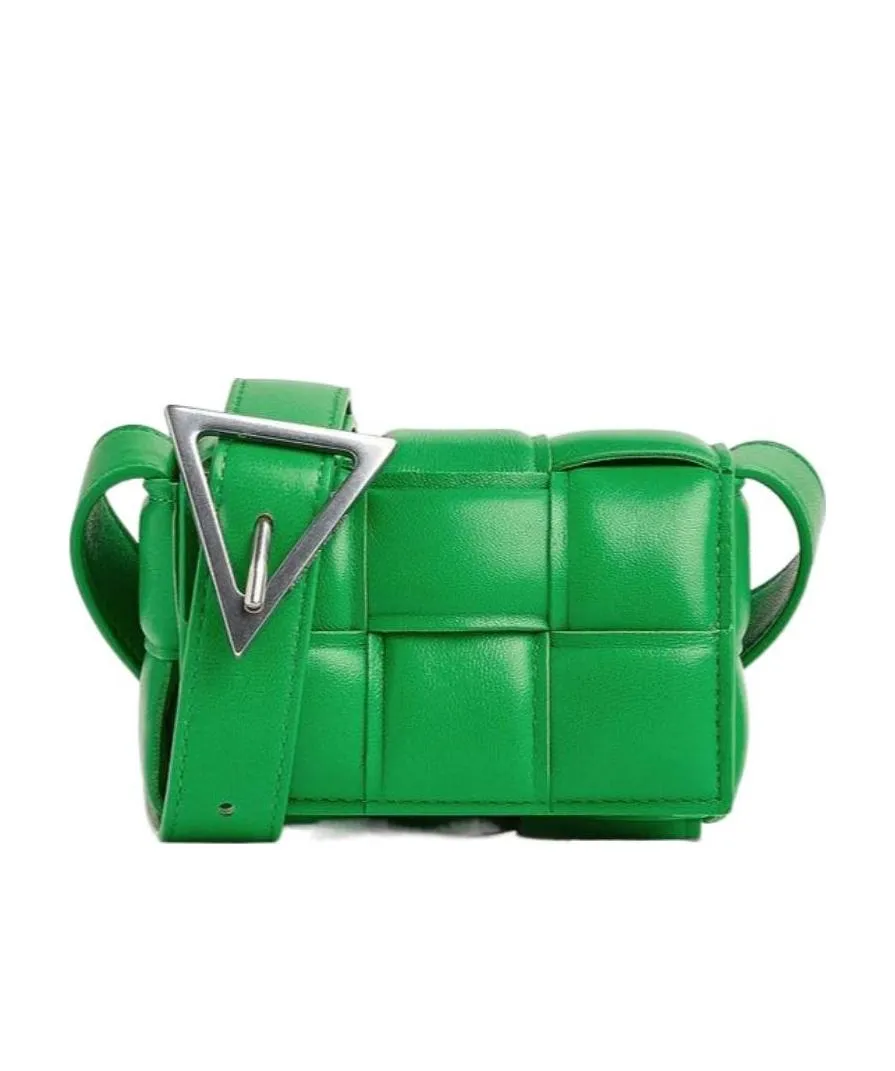 Woven Logo Detailed Padded Crossbody Bag