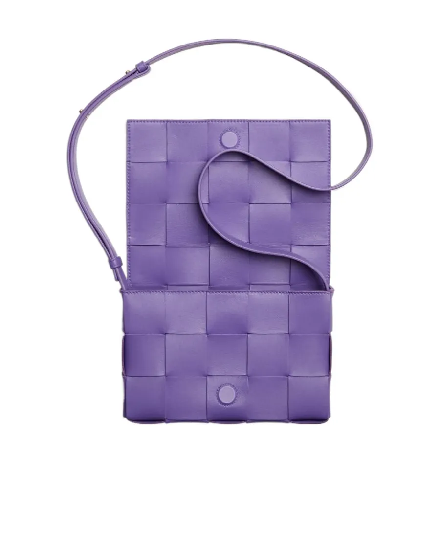 Logo Woven Shoulder Bag