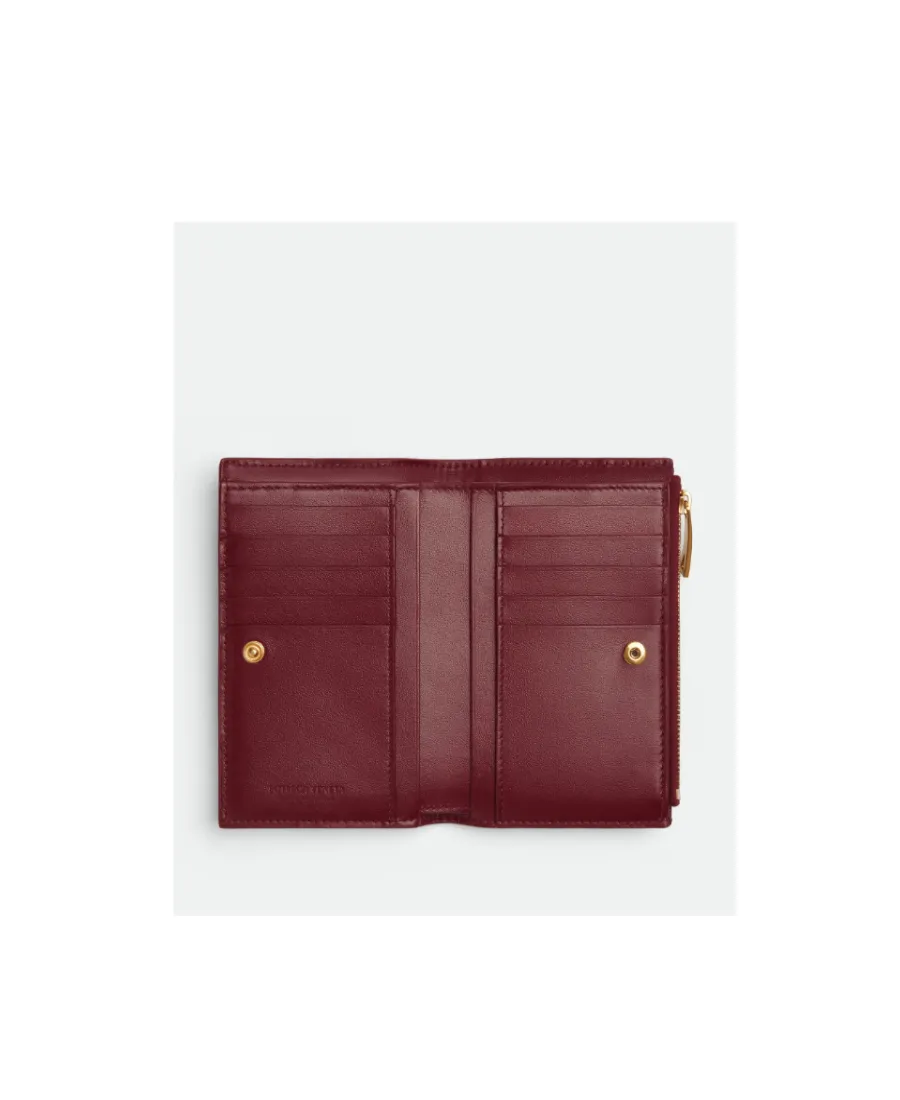 Intrecciato Bi-Fold Leather Wallet