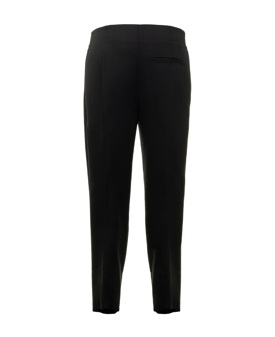 Curved Cut-Out Hem Tailored Pants