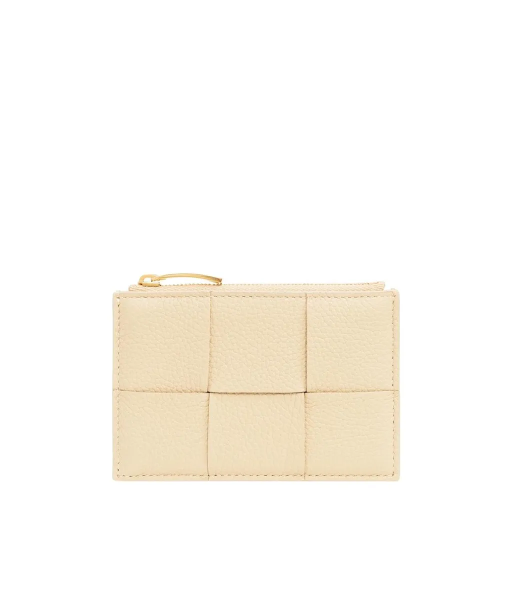 Intrecciato Zipped Card Case