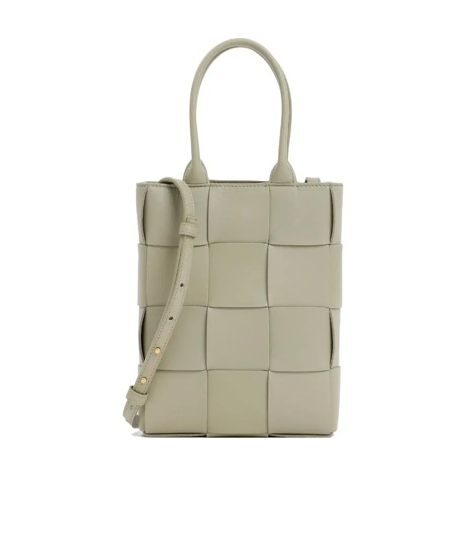 Mini Cassette Leather Tote Bag