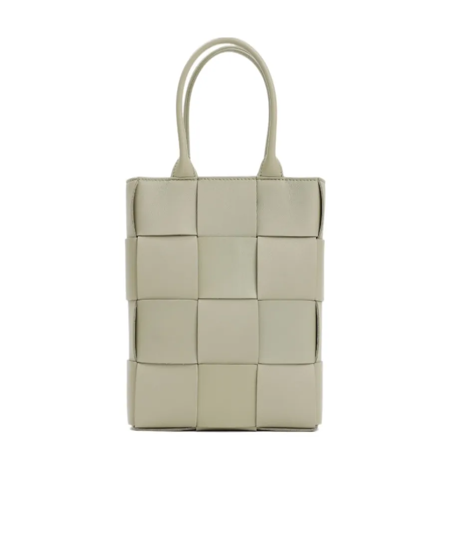 Mini Cassette Leather Tote Bag