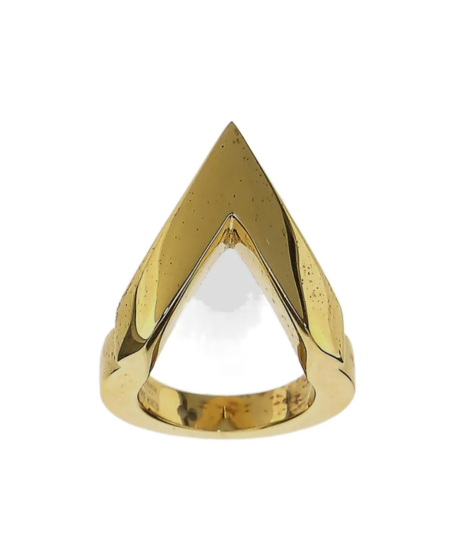 18 Carat Gold-Plated Silver Ring