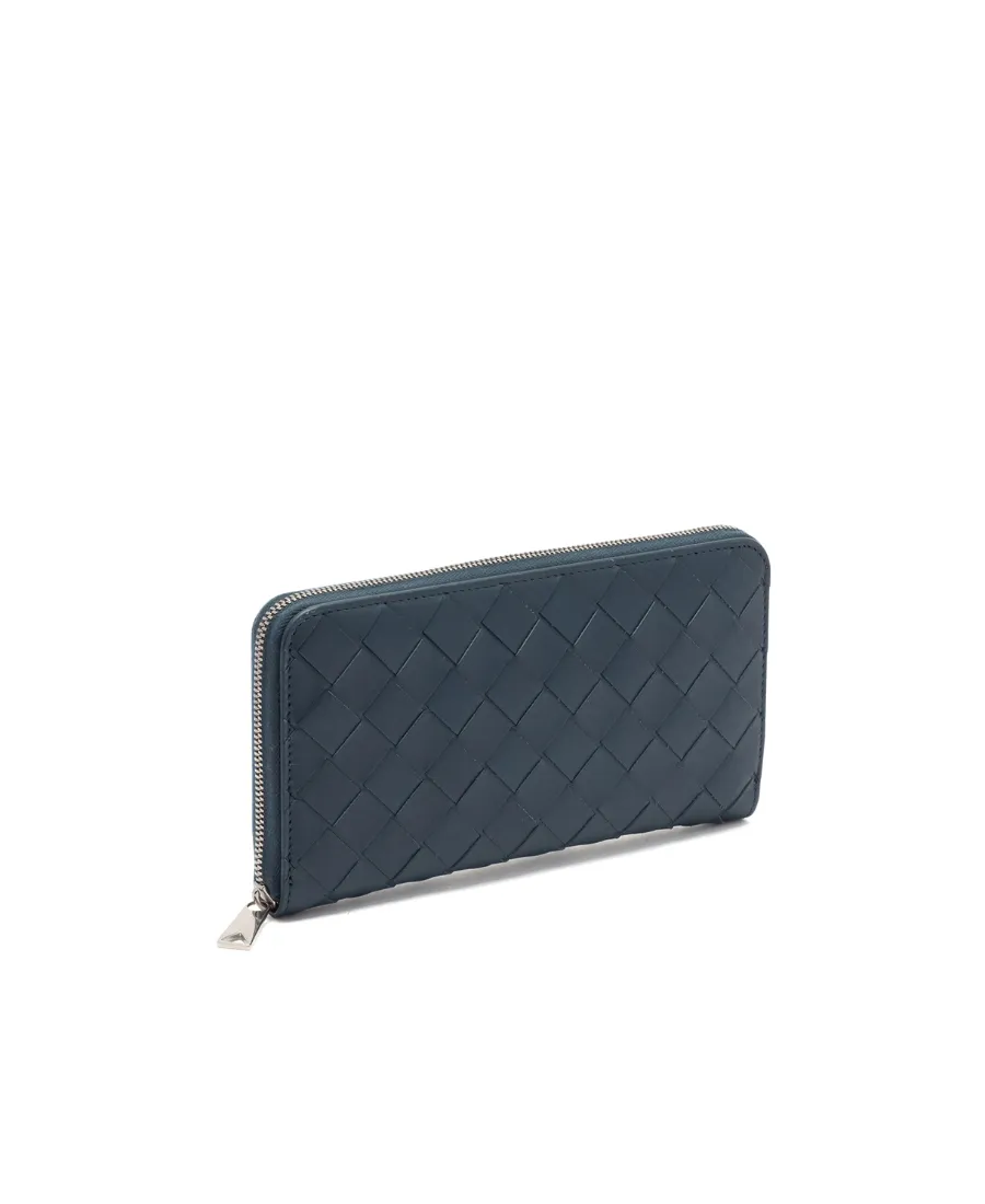 Intrecciato Braided Zipper Purse