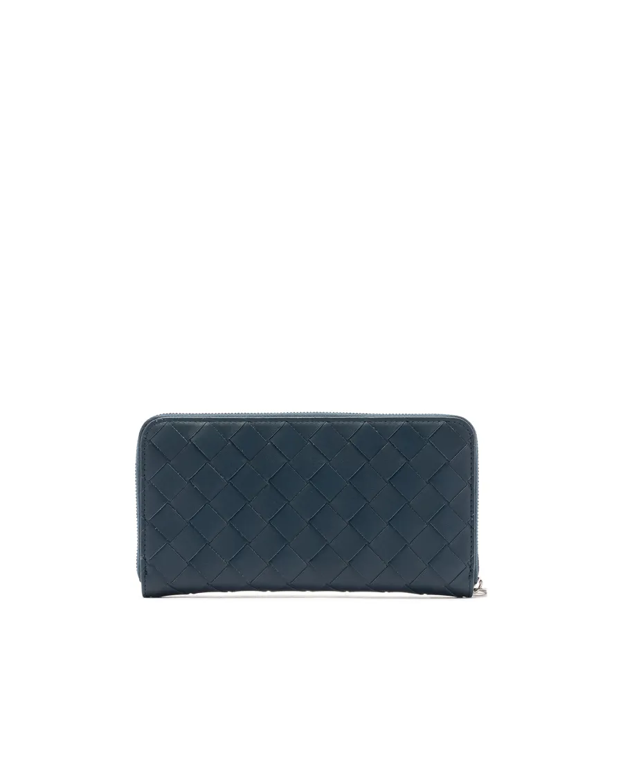 Intrecciato Braided Zipper Purse
