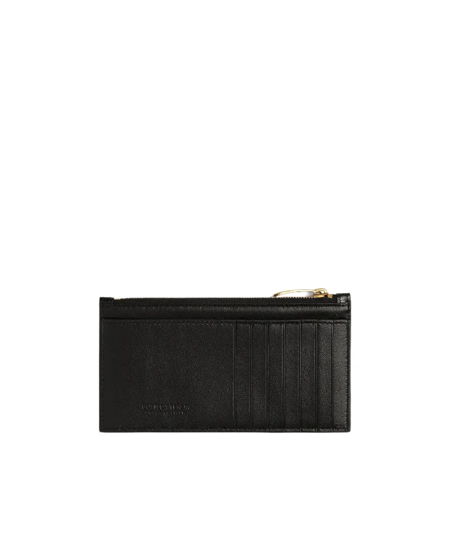 Intrecciato Zipped Card Case