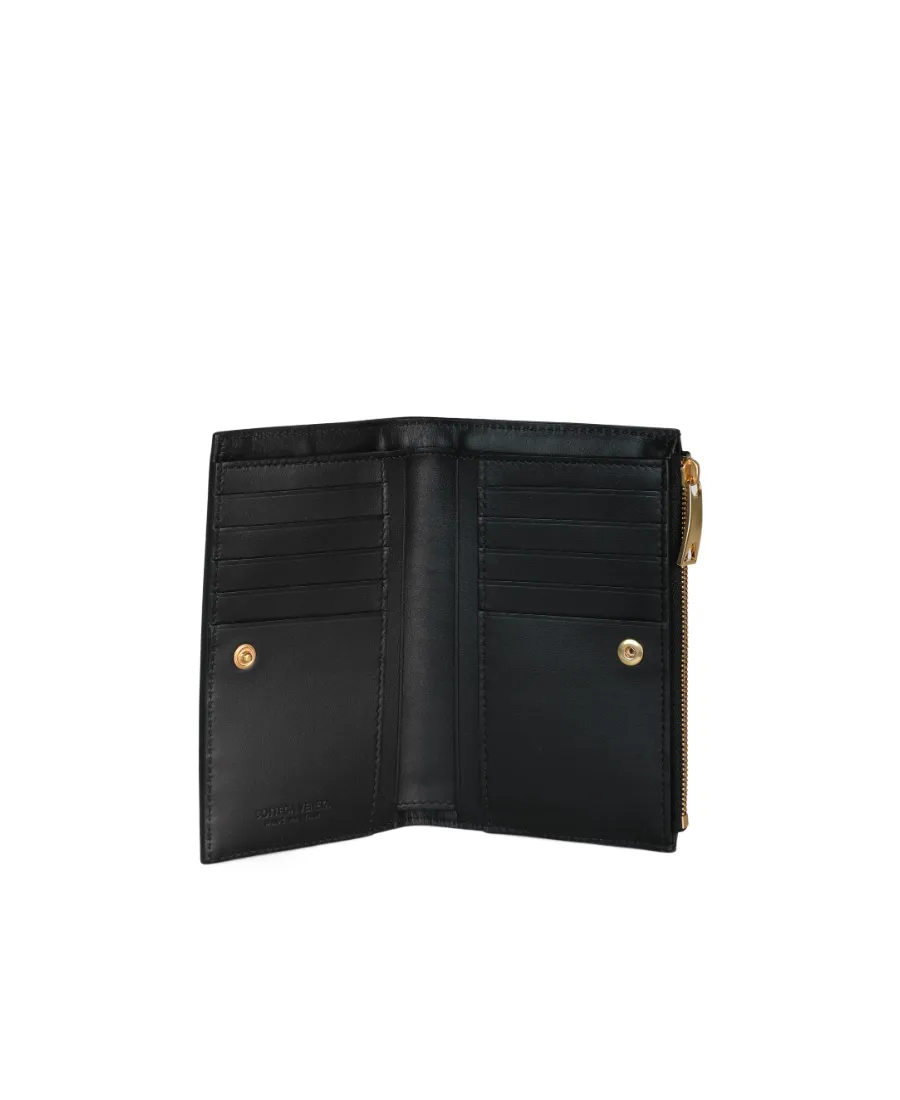 Intrecciato Bi-Fold Leather Wallet