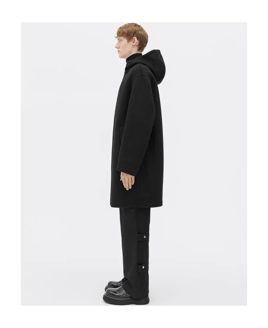 Double Face Brushed Hooded Coat