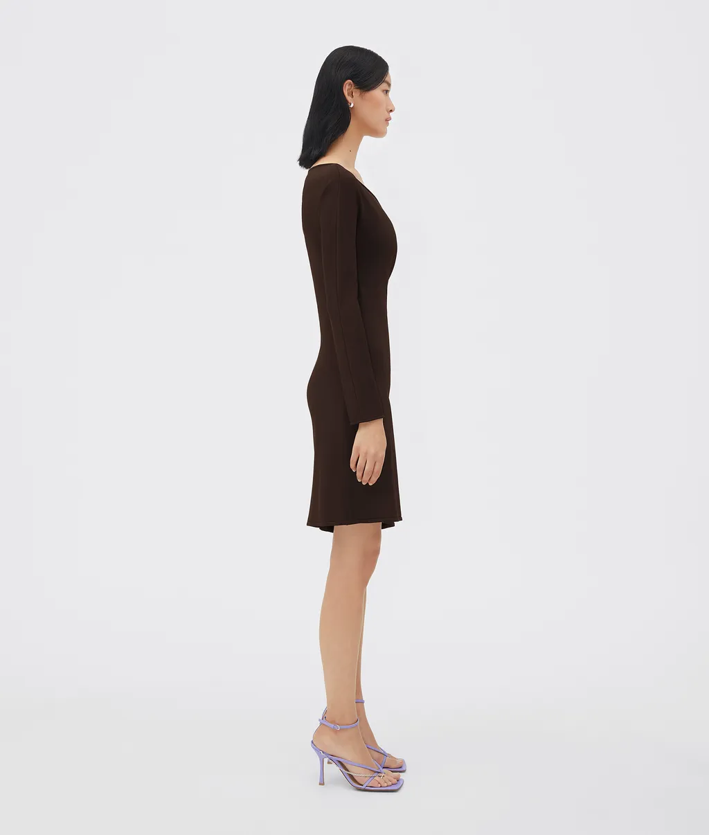 Long-Sleeved Wrap Dress
