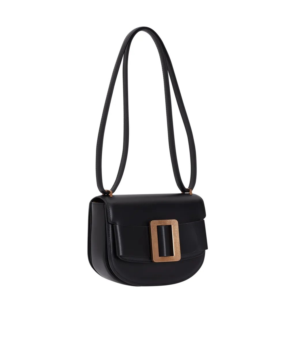 Buckle Saddle Foldover Top Crossbody Bag