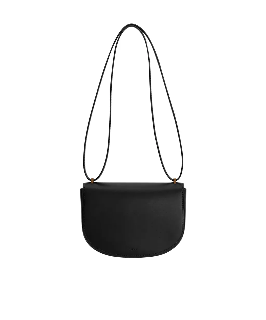 Buckle Saddle Foldover Top Crossbody Bag